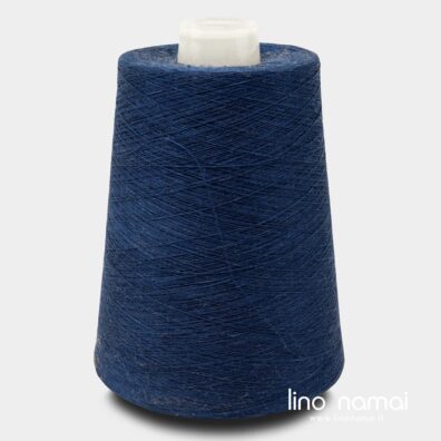 Tamsiai mėlynos rašalo spalvos lininiai verpalai 2(11)