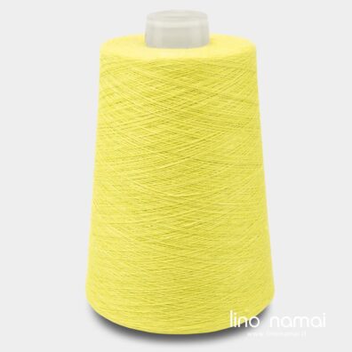 Neoninės geltonos spalvos lininiai verpalai 6(23)