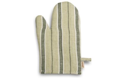 Žalia dryžuota lininė pirštinė