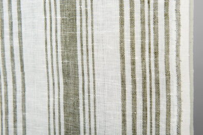 baltas dryžuotas rankšluostinis lininis audinys