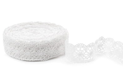 Ryškiai baltas lininis nėrinys Nr. 43