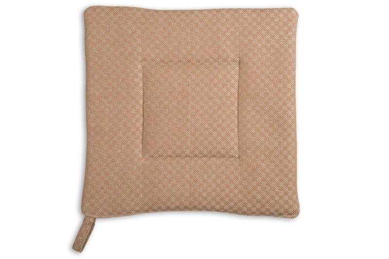 Ruda languota lininė puodkėlė