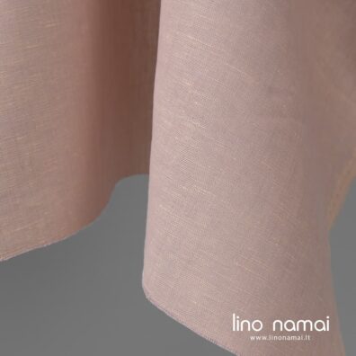 Melanžinis gelsvai violetinis lino - medvilnės audinys