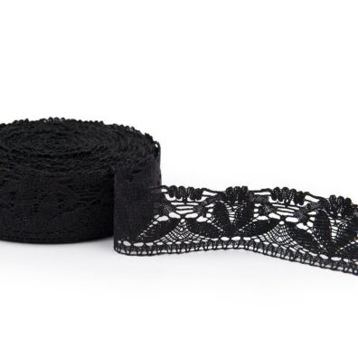 Juodas lininis nėrinys Nr. 50