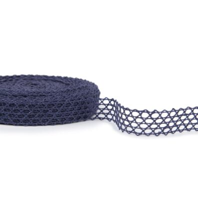 Lininis nėrinys tamsiai mėlynas Nr. 53