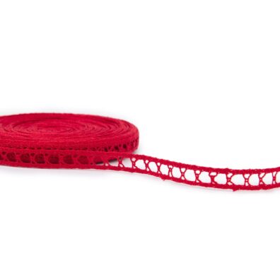 Lininis nėrinys raudonas Nr. 62