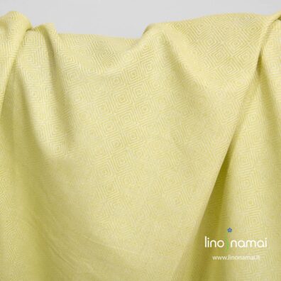 Puslininis audinys salotiniais rombais - Lino Namai