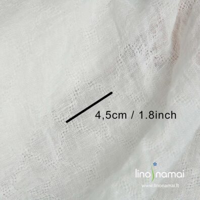 Minkštas, švelnus, lengvas, retas raštuotas lino audinys šalikams, užuolaidoms - Lino Namai
