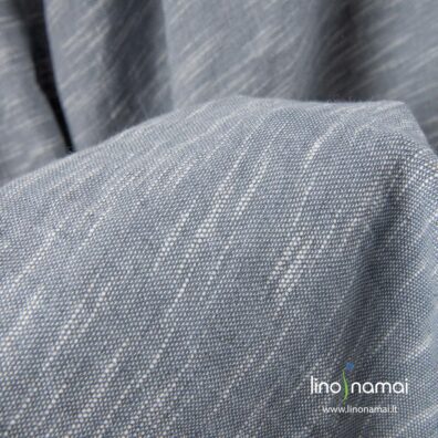 Lino - medvilnės audinys iš pilkų ir baltų (su specialiais sustorėjimais) verpalų