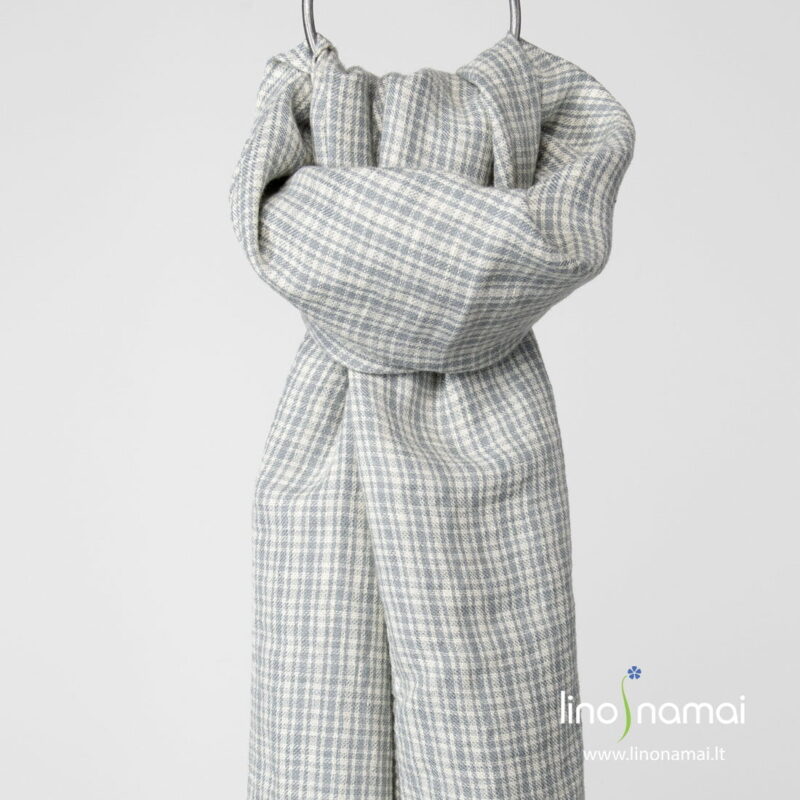 Lino-vilnos &scaron;alikas pilkai languotas