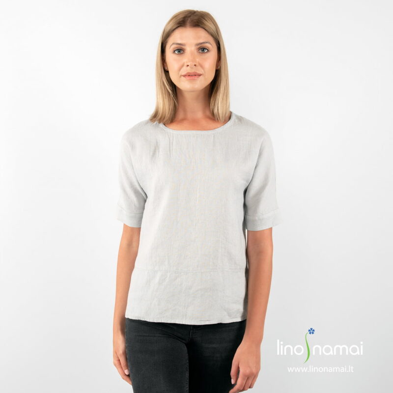 Lininė &scaron;viesiai pilka palaidinė