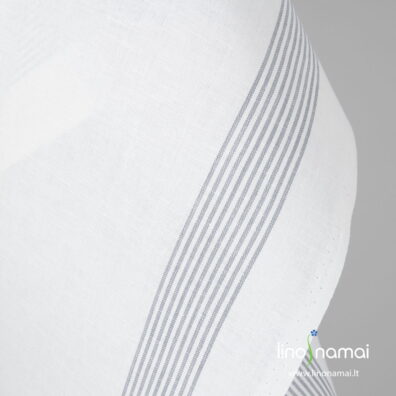 Puslininis rankšluostinis audinys pilkomis juostelėmis