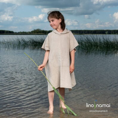 Šviesiai pilkas puslininis vaikiškas pončas