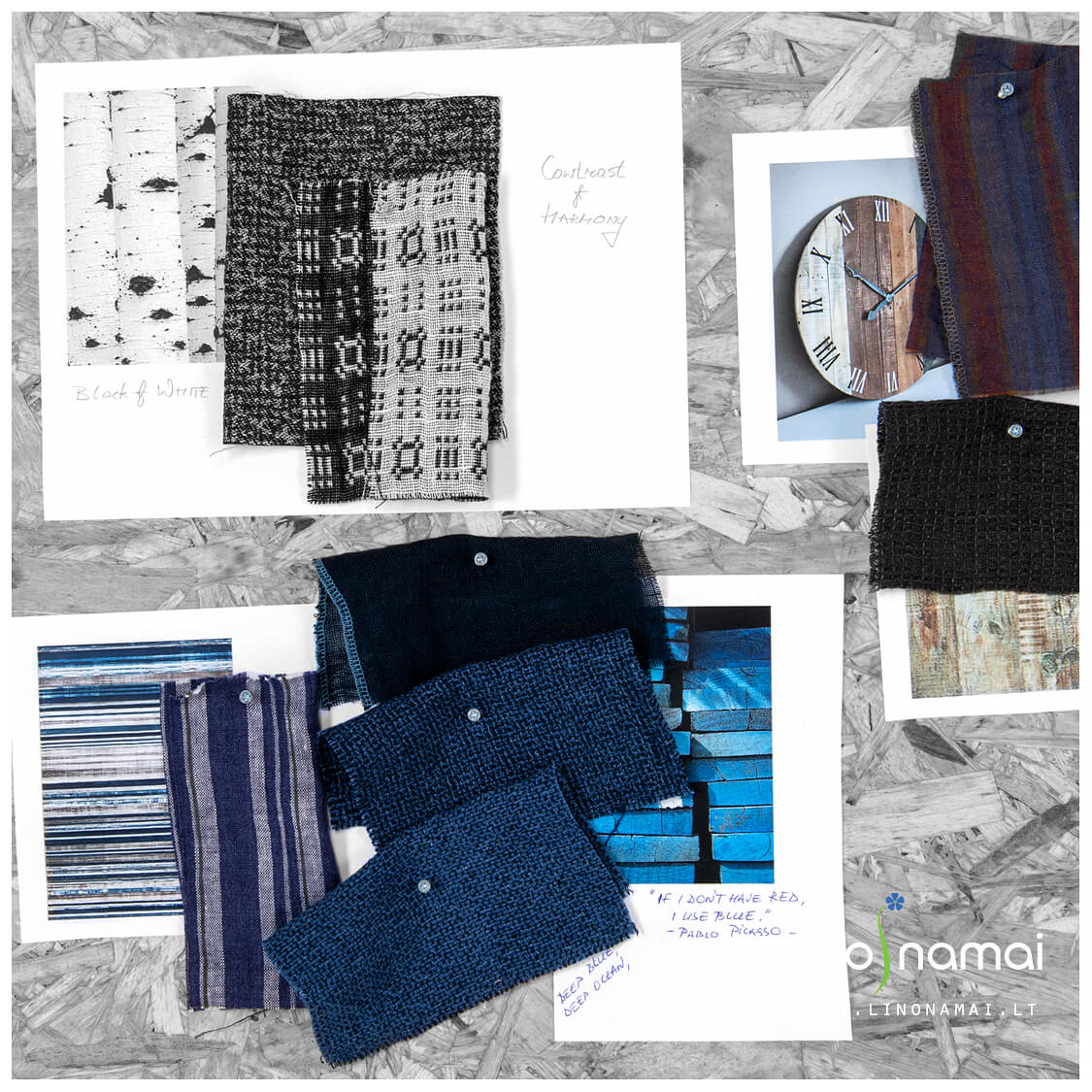 Lino Namų pristatomi audiniai el. parodoje Premiere Vision