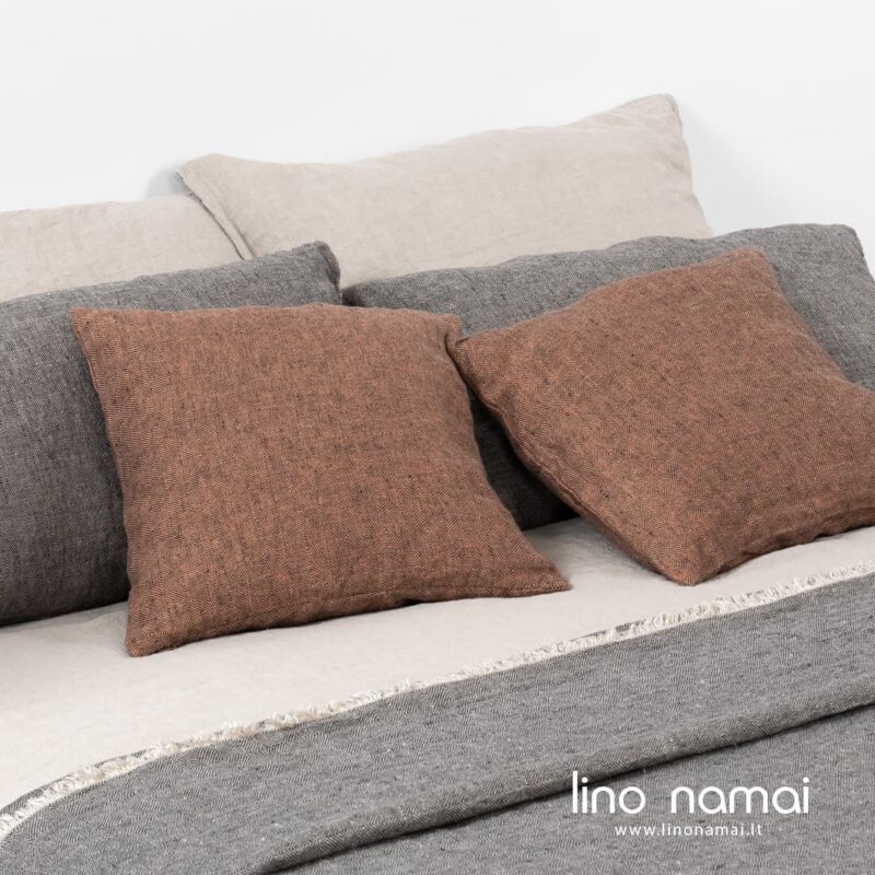 LEILA rudas pagalvės užvalkalas