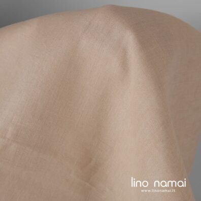 100% lino audinys šviesiai rudas