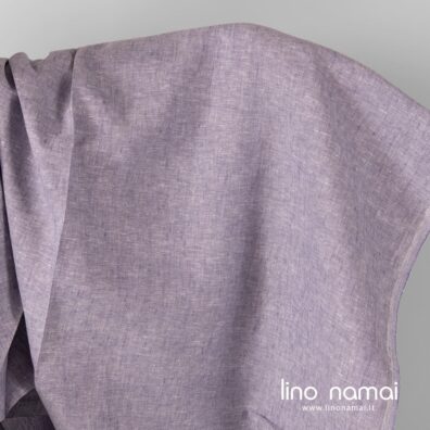 Lininis audinys violetinis melanžinis