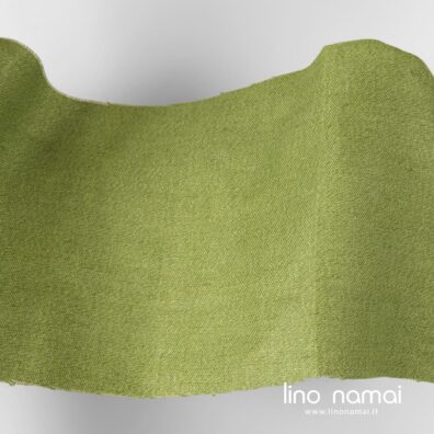 Lininis tvirtas audinys šviesiai žalias