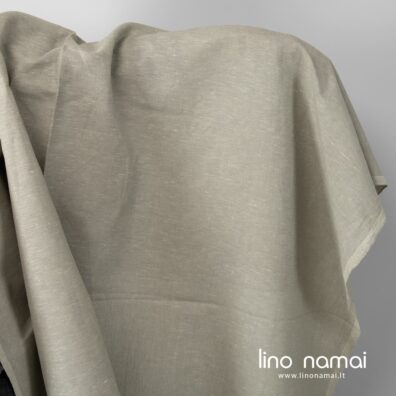 Puslininis audinys pilkas melanžinis