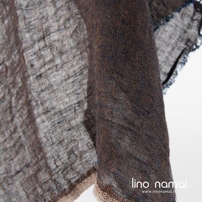 Minkštas specialiai skalbtas melanžinis lino audinys