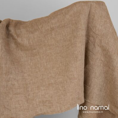 Lininis audinys rudas platus