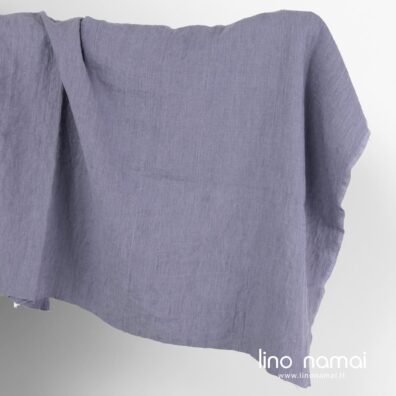 Lininis audinys šviesiai violetinis skalbtas