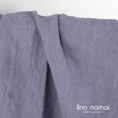 Lininis audinys šviesiai violetinis su melsvu atspalviu