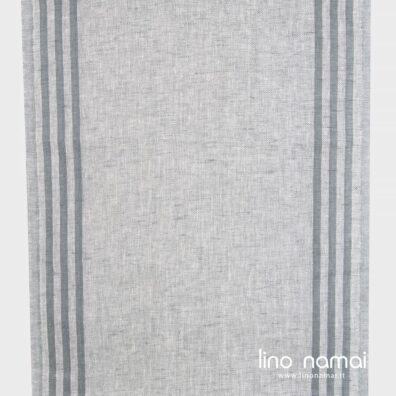 Lininis rankšluostinis audinys pilkas