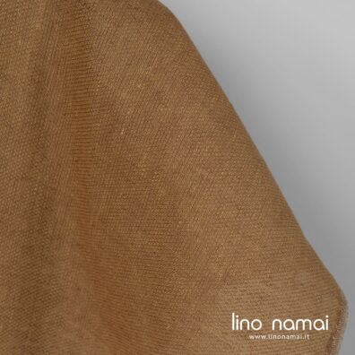Rudas raštuotas lininis audinys drabužiams, namų tekstilei