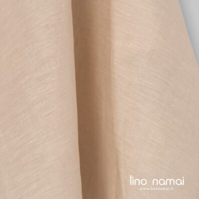 Lininis audinys iš šviesiai rudų ir gelsvų verpalų