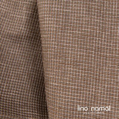 Rudas languotas lino audinys