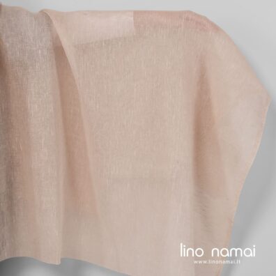 Lininis permatomas rusvas audinys