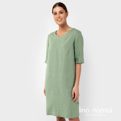 MALVINA žalia suknelė