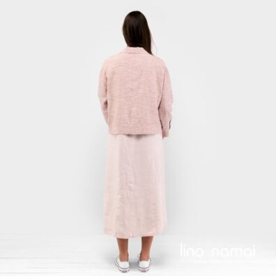 Rusvas puslininis švarkelis, nugaros pusė