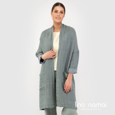 OSLO kardiganas žalsvas