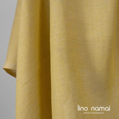 Lino audinys pilkšvai geltonas, lengvas