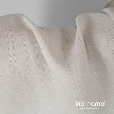 Lininis audinys šviesios smėlio spalvos