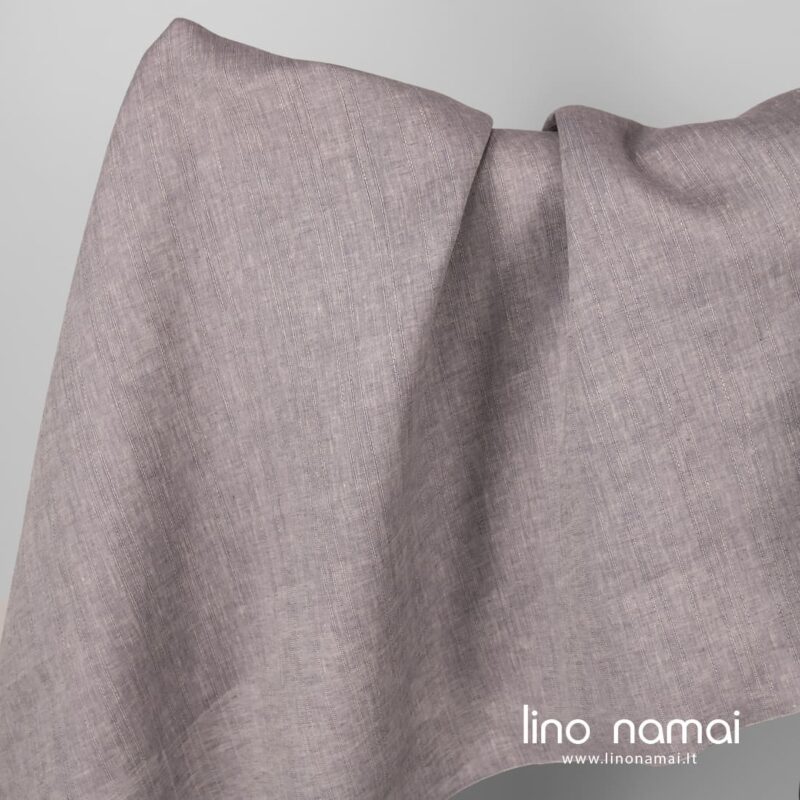 Lininis audinys rusvai violetinis