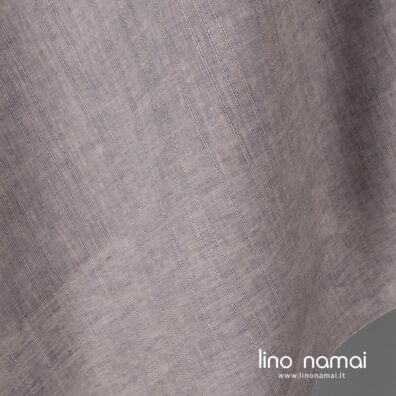 Lininis audinys iš violetinių ir smėlio spalvos verpalų