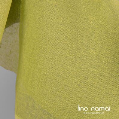 Lininis permatomas audinys salotinis užuolaidoms, šalikams siūti