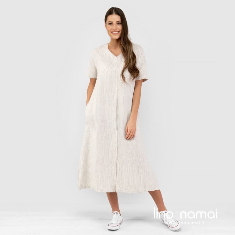 TOKYO dryžuota suknelė