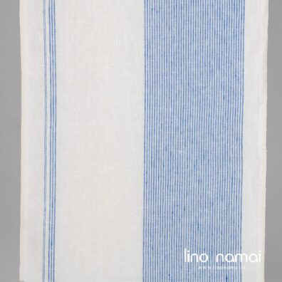 Lininis audinys rankšluostinis mėlynomis juostelėmis
