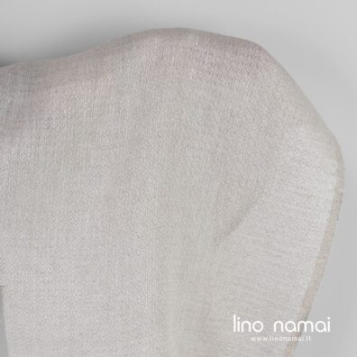 Lininis audinys šviesiai pilkas su rombais