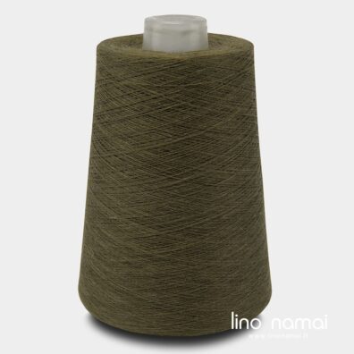 Lininiai verpalai miško žalios spalvos 4(3)