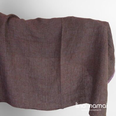 Lininis audinys margas „vaflinis“ skalbtas