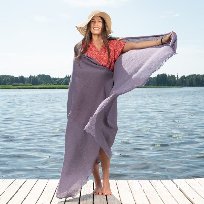 VENICE violetinis paplūdimio rank&scaron;luostis