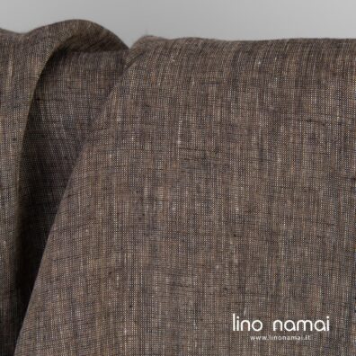 Rudas margas 100% lino audinys