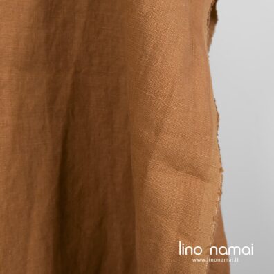 Lininis audinys molio spalvos skalbtas drabužiams ir namų tekstilei siūti