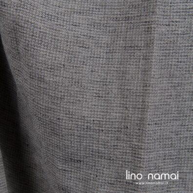 Lino - medvilnės audinys platus, austas iš rusvų, melsvai pilkų ir juodų verpalų