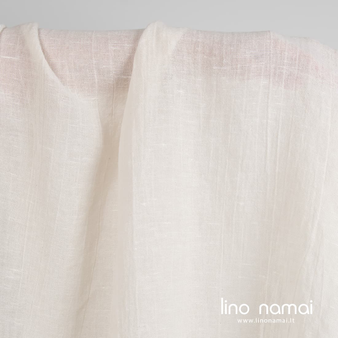 Puslininis audinys baltas skalbtas minkštas švelnus